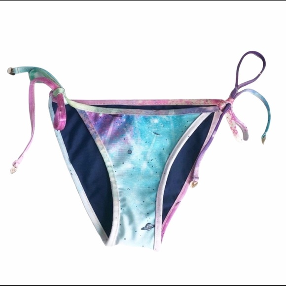 NWOT Wildfox Space Cadet String Bikini Bottom S - Picture 1 of 2